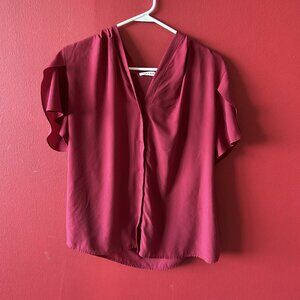 Red Calvin Klein Blouse